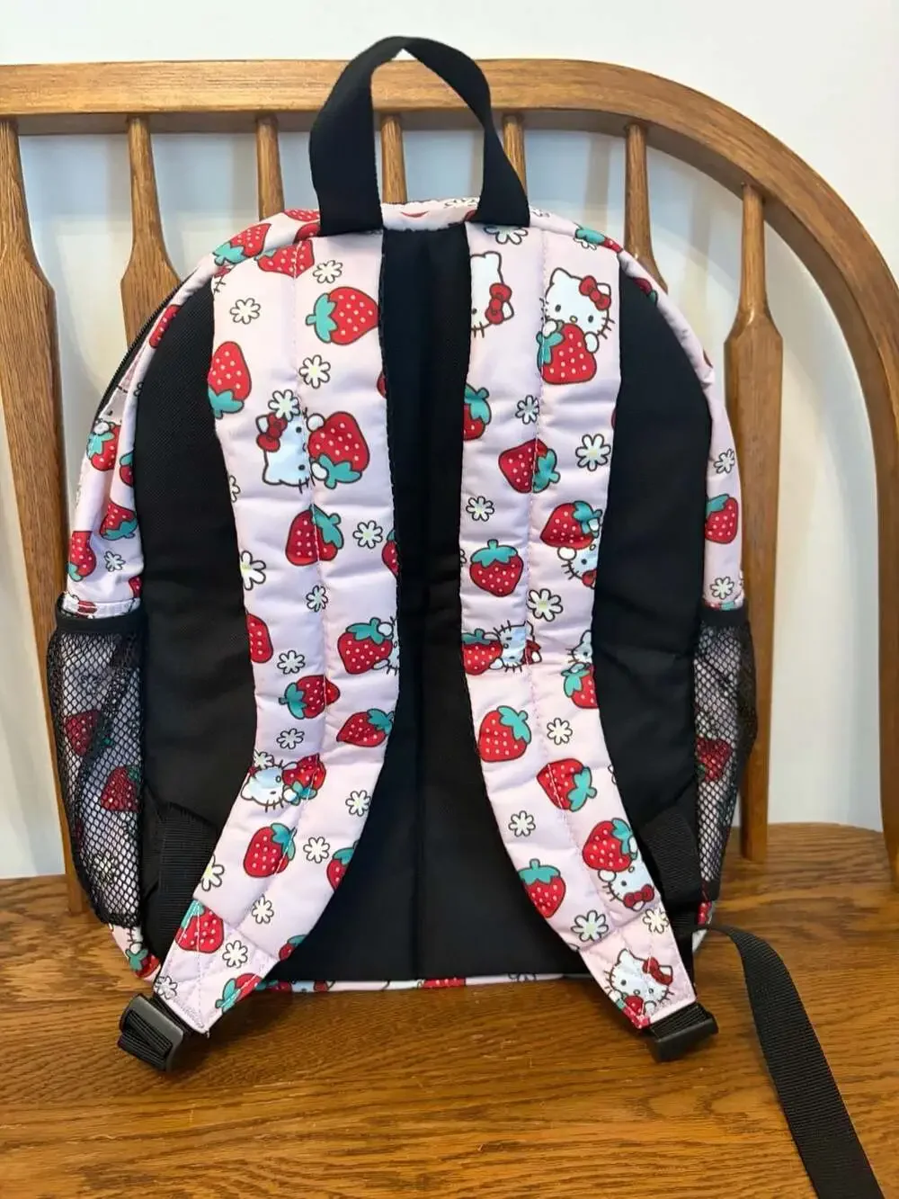 Hello Kitty 16-Inch Backpack with Strawberry All-Over Print
